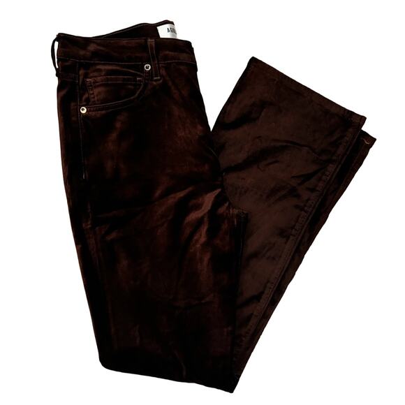 AGOLDE $238 Nico Velvet Boot Cut Pant in Choc.olate Milk Size 27 - Picture 4 of 10